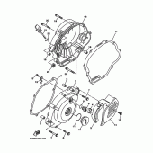 Схема вузла: Кришки картера 1 Yamaha TTR125 TT-R125