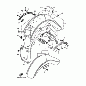 Схема узла: Крыло Yamaha XV1700 Road Star