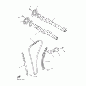 Схема вузла: Arbre a came and chaine Yamaha YZF-R6/ YZF600 R6