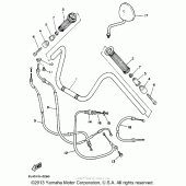 Схема узла: Руль и Тросики Yamaha XV250 Route 66