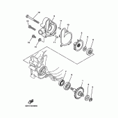 Схема узла: Водяной насос Yamaha YZ125