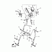 Схема вузла: Передній гальмівний циліндр Yamaha FZS600 FAZER