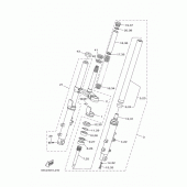 Схема узла: Вилка передней оси Yamaha XP500 T-MAX 530