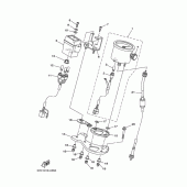 Схема вузла: Панель приладів Yamaha TW225