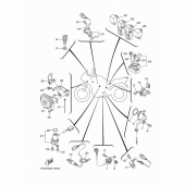 Схема вузла: Електроустаткування 2 Yamaha TDM900