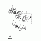 Схема вузла: Привід стартера Yamaha DT125 DT125R
