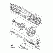 Схема вузла: Зчеплення Yamaha VMX12 V-MAX
