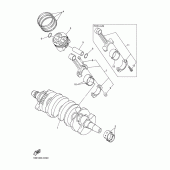Схема узла: Коленчатый вал и Поршень Yamaha FZ6 FZ6 (Naked)