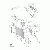 Схема узла: Радиатор и Патрубок системы охлаждения Yamaha FZ8 FZ8 FAZER (ABS)
