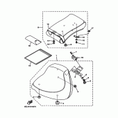 Схема вузла: Сидіння Yamaha XVS1100 Drag Star
