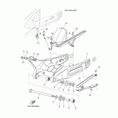 Схема вузла: Задний рычаг и Подвеска Yamaha MT03 MT-03