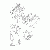Схема вузла: Бічна кришка Yamaha WR400F