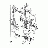 Схема вузла: Карбюратор 2 Yamaha XT350 XT350