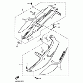 Схема вузла: Бічна кришка Yamaha YZF750 YZF750