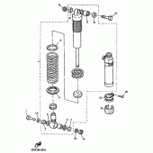 Схема вузла: Задня підвіска Yamaha TT600