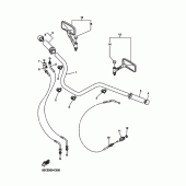 Схема узла: Руль и Тросики Yamaha XVS650 Drag Star Classic