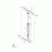 Схема вузла: Задня підвіска Yamaha WR400F