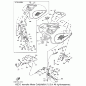 Схема узла: Топливный бак Yamaha XVS650 V-Star Custom