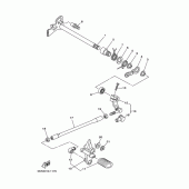 Схема вузла: Вал перемикання Yamaha XVS250 Drag Star