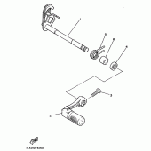 Схема узла: Вал переключения Yamaha YZ125