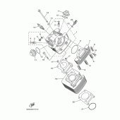 Схема узла: Цилиндр Yamaha YBR125