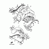 Схема вузла: Крило Yamaha XV1900 Midnight Star
