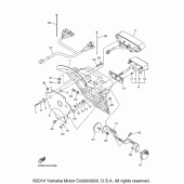 Схема вузла: Задній ліхтар Yamaha XVS1300 Stryker
