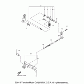 Схема вузла: Вал перемикання Yamaha XVS1300 Stryker