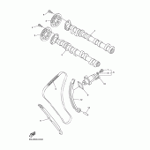 Схема вузла: Arbre a came and chaine Yamaha YZF-R6/ YZF600 R6