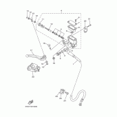 Схема вузла: Передній гальмівний циліндр Yamaha YZ125