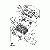 Схема узла: Головка цилиндра Yamaha TDM850