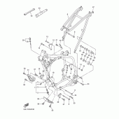 Схема вузла: Рама Yamaha YZ250 YZ250F