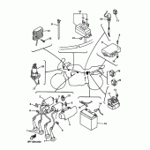 Схема вузла: Електроустаткування 1 Yamaha FZS600 FAZER