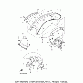Схема узла: Крыло Yamaha XVS1100 V-Star Midnight Custom