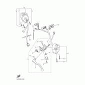 Схема узла: Пульт управления рулевой и Рычаг Yamaha FZ6 FZ6 (Naked)