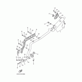Схема вузла: Вихлопна система Yamaha TTR90 TT-R90