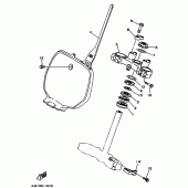 Схема узла: Рулевой механизм Yamaha YZ250 YZ250