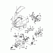 Схема вузла: Облицювальні елементи 1 Yamaha YZF-R6/ YZF600 R6 RaceBase