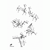 Схема узла: Подножки и Подставка Yamaha YZF-R1 R1
