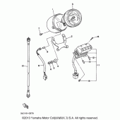 Схема узла: Панель приборов Yamaha XV535 Virago