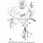 Схема узла: Топливный бак Yamaha YZF600R Thundercat