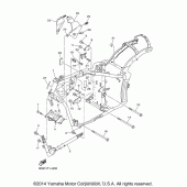 Схема вузла: Рама Yamaha XVS1300 V-Star Deluxe