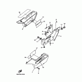 Схема вузла: Бічна кришка Yamaha TW200