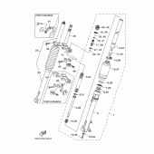Схема узла: Передняя вилка Yamaha TTR125 TT-R125