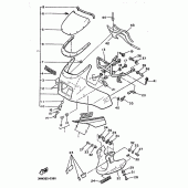 Схема узла: Облицовочные элементы 1 Yamaha XJ600 Diversion (S-TYPE)