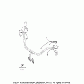 Схема вузла: Пульт управління рульовий та Важіль Yamaha XV1900 Stratoliner Deluxe