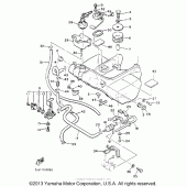 Схема вузла: Паливний бак Yamaha XVZ1300 Venture Royale