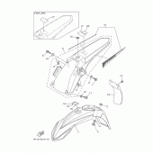 Схема вузла: Крило Yamaha YZ250 YZ250X