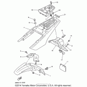 Схема узла: Крыло Yamaha TW200 TRAILWAY