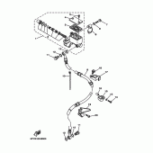 Схема вузла: Передній гальмівний циліндр Yamaha TW200